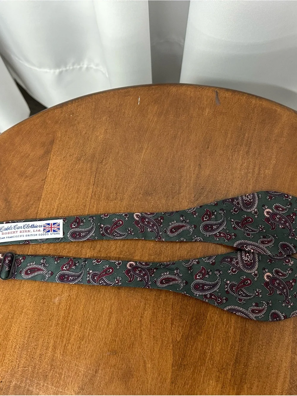 Robert Talbott Purple & Teal Paisley Self-Tie Silk Bow Ties lot of two